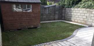 Patio Installation With Newgrange Slab and Granite Finish in Maynooth