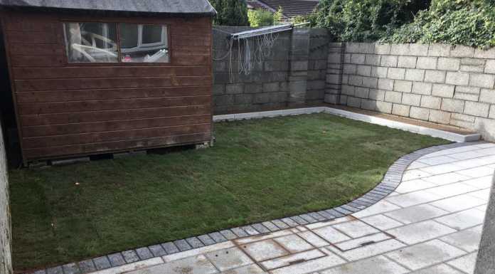 Patio Installation With Newgrange Slab and Granite Finish in Maynooth