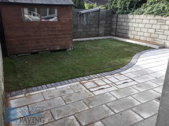 Patio Installation With Newgrange Slab and Granite Finish in Maynooth