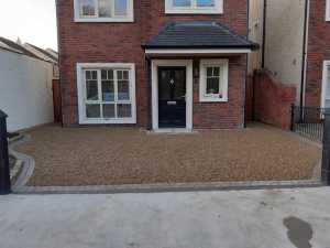 Gravel Driveway with Cobble Border in Sallins, Co. Kildare