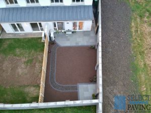 Limestone Patio with Lawn in Stratford, Co. Kildare